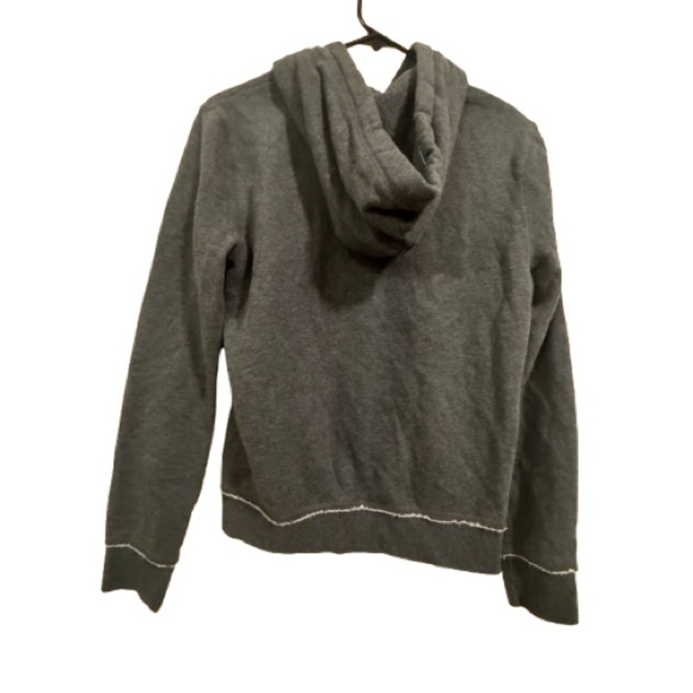 Vintage Aeropostale Charcoal Hoodie with Teal Accents - Picture 3 of 6